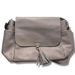 Skip Hop Taupe Baby Bag with Tassel